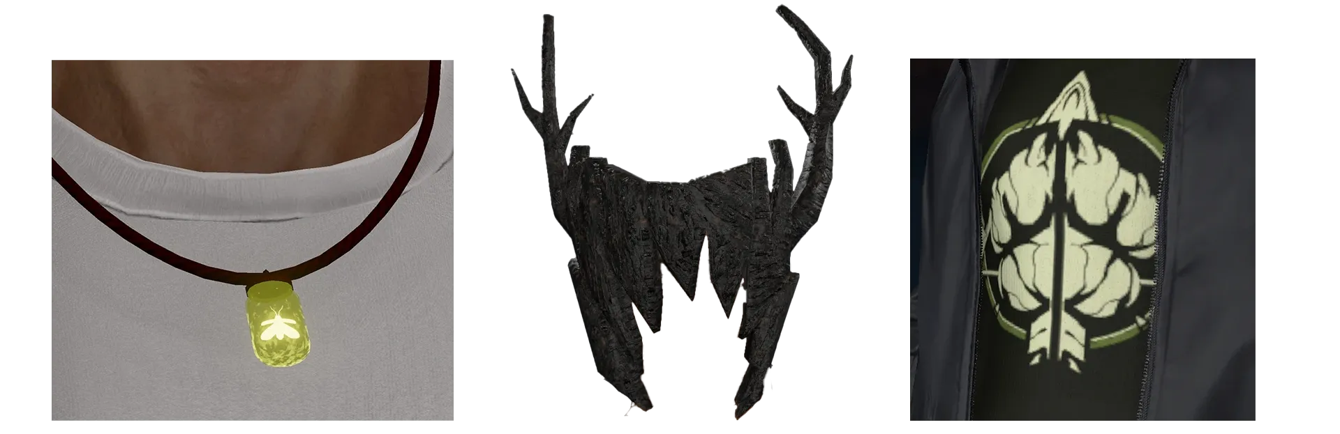 An image depicting the cosmetic rewards available from Cursed Hollow.