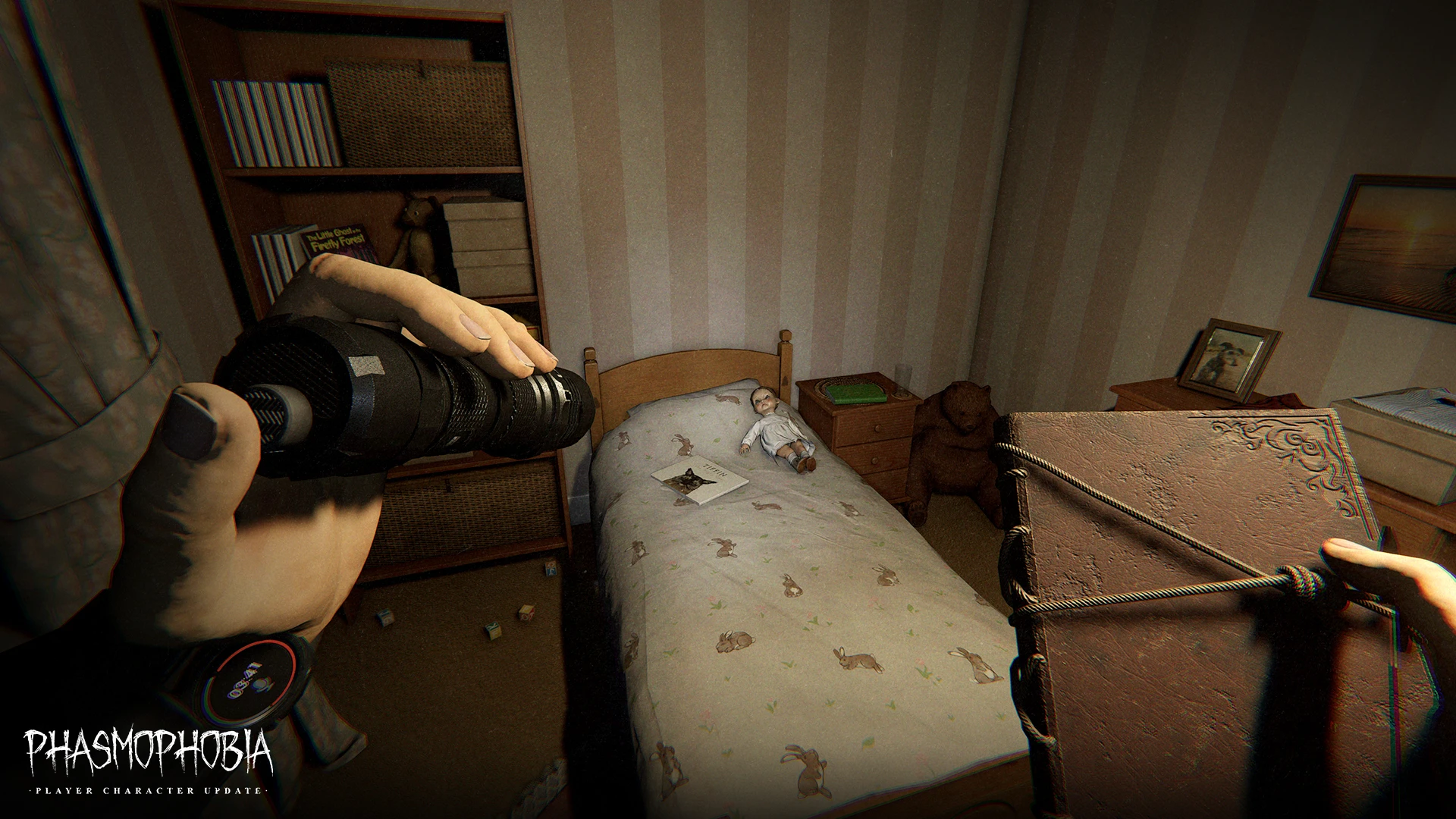 A screenshot from Phasmophobia.